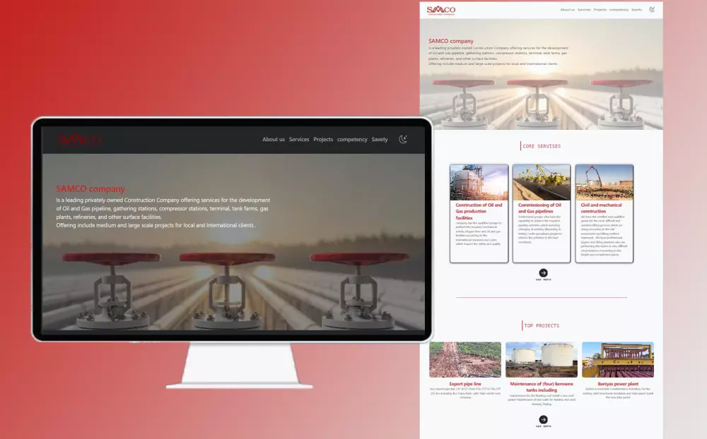 تصميم موقع متكامل باستخدام React js & php Laravel