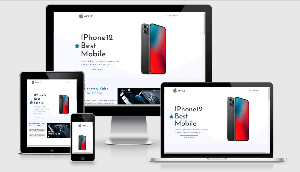 تصميم صفحة هبوط كاملة متكاملة