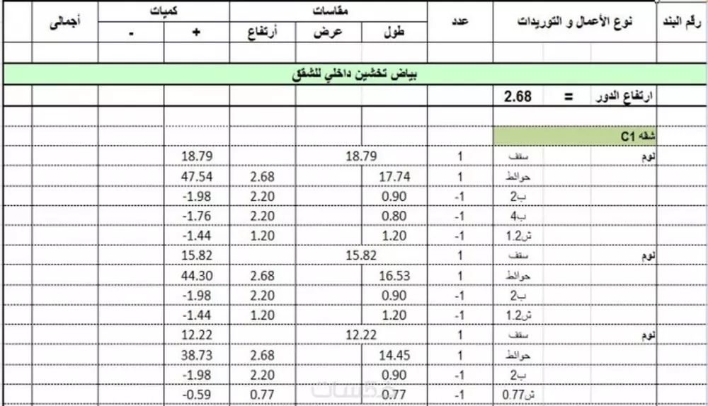 خدمات برنامج الأكسيل Excel