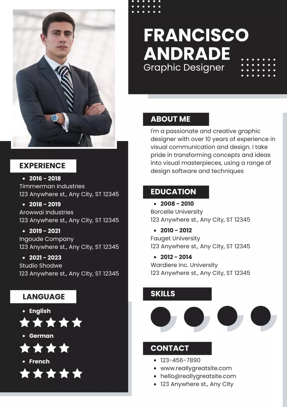 تصميم سيرة ذاتية باحترافة لقبول الوظيفة