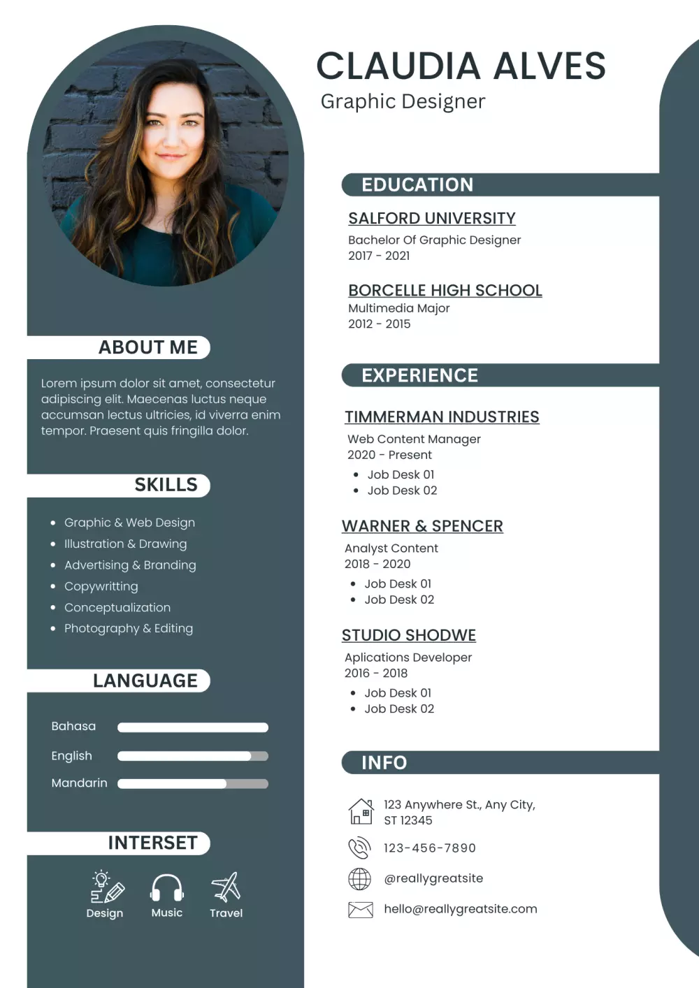 تصميم سيرة ذاتية باحترافة لقبول الوظيفة