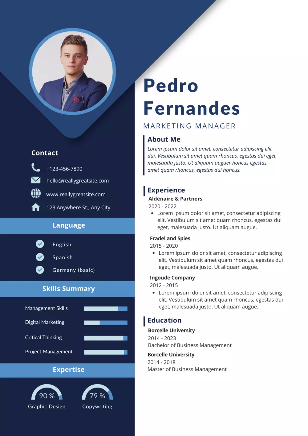 تصميم سيرة ذاتية باحترافة لقبول الوظيفة