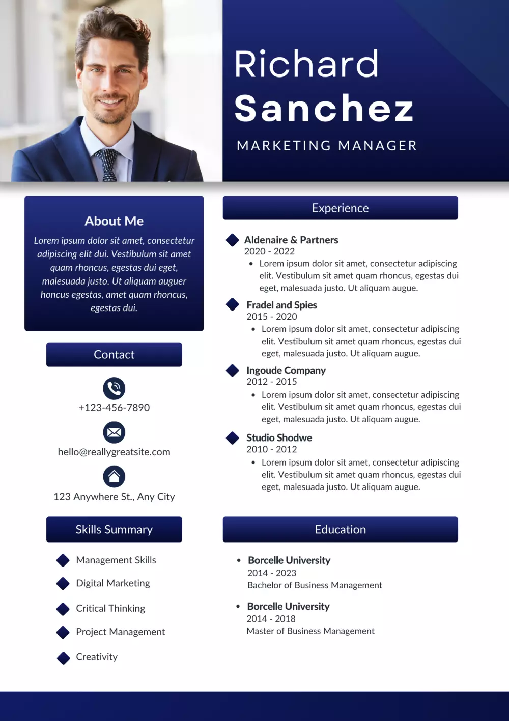 تصميم سيرة ذاتية باحترافة لقبول الوظيفة