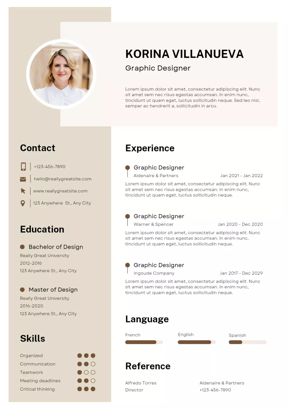 تصميم سيرة ذاتية باحترافة لقبول الوظيفة