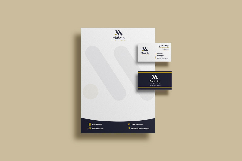 خدمة تصميم الهوية التجارية والمطبوعات