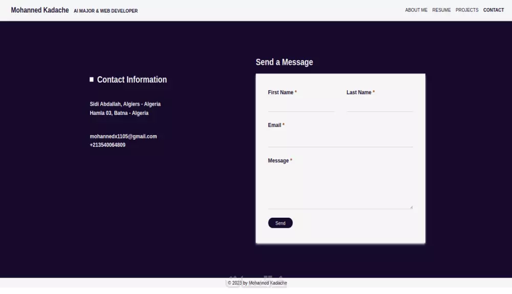 تصميم وبرمجة موقع شخصي (portfolio)