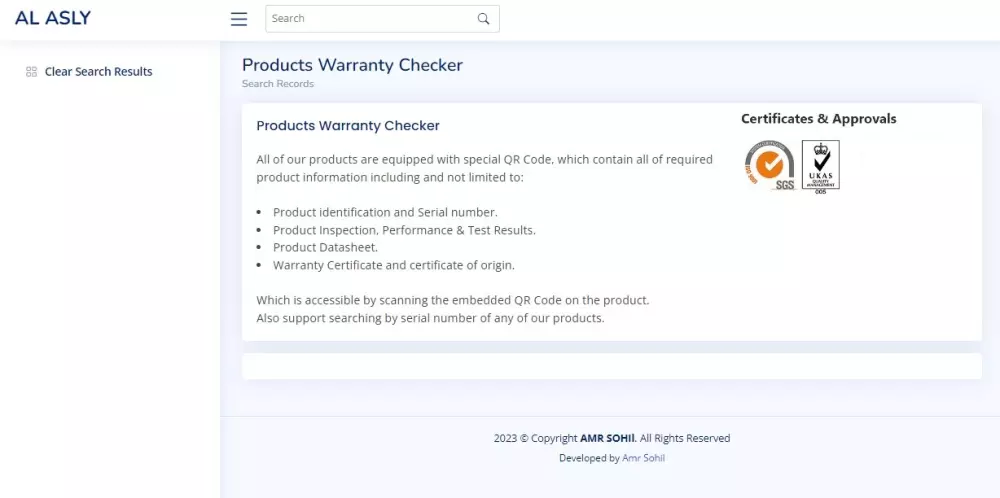 تطبيق لعملائك لفحص أصلية منتجاتك وضمانها باستخدام رمز QR من موقعك