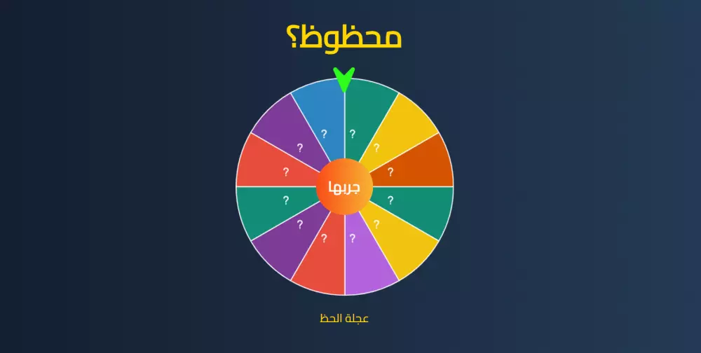 سكربت عجلة الحظ لموقعك مع لوحة تحكم بسيطه لتغيير النتائج