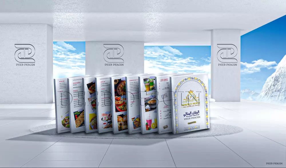 تصميم منيو احترافي لــ  مطعم وكافيه