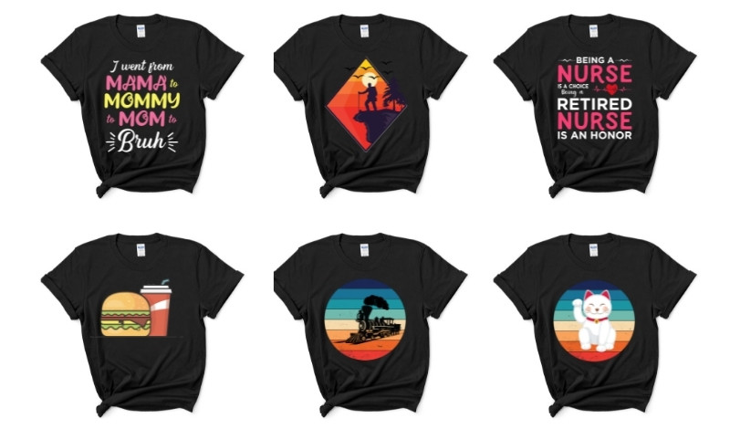 تصميم تيشرتات بالجملة للطباعة عند الطلب