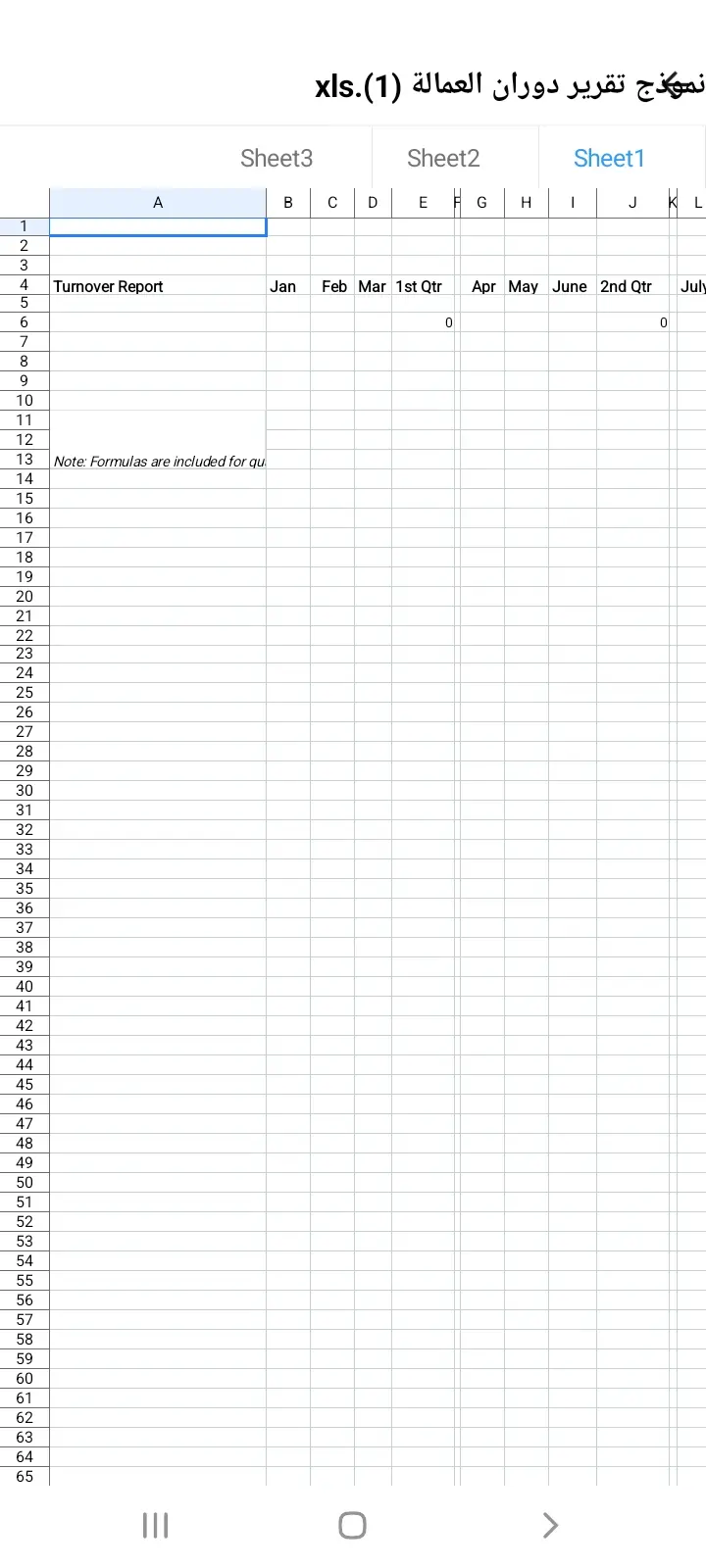 نماذج اكسيل جاهزه للمحاسبين وموظفى الموارد البشرية