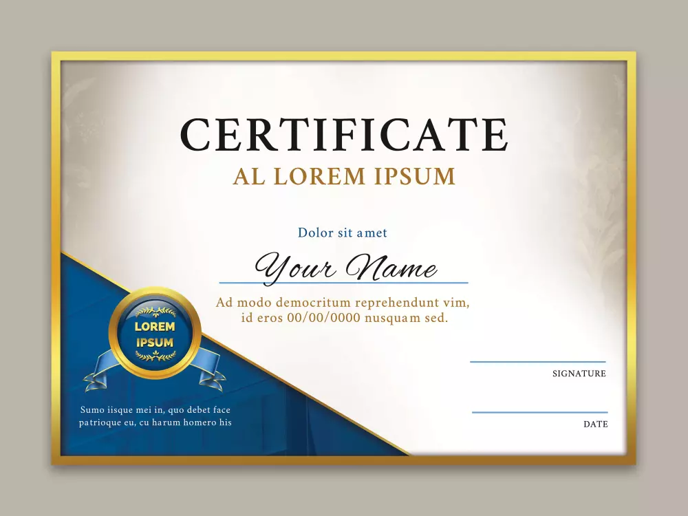 تصميم شهادات شكر وتقدير باحترافية عالية