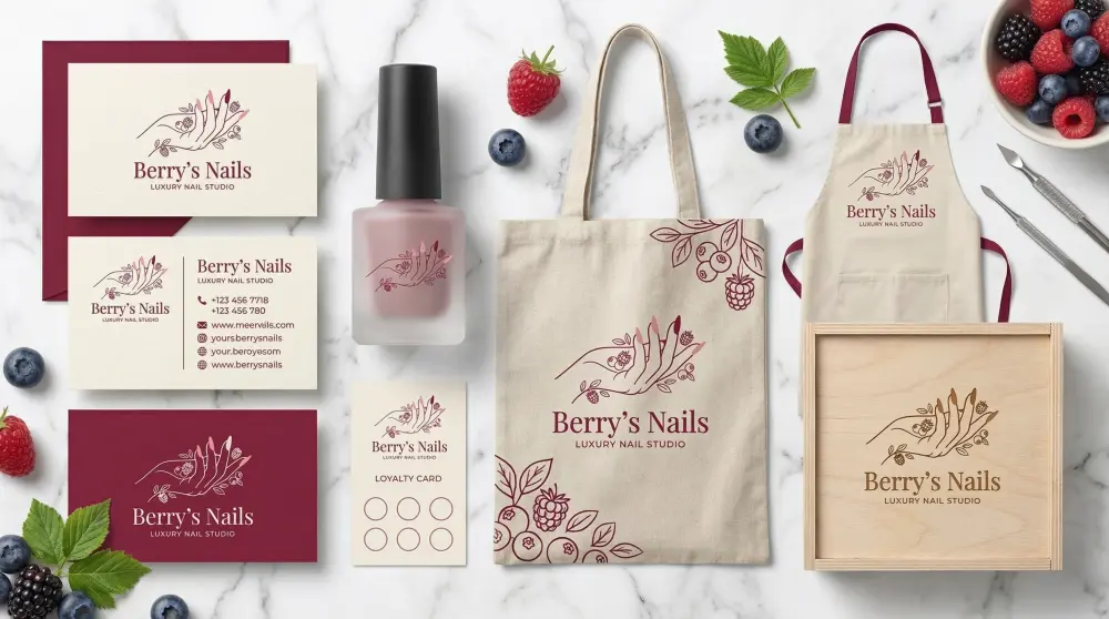 هصمملك براند كامل لمشروعك البيوتي بشكل جذاب وعصري