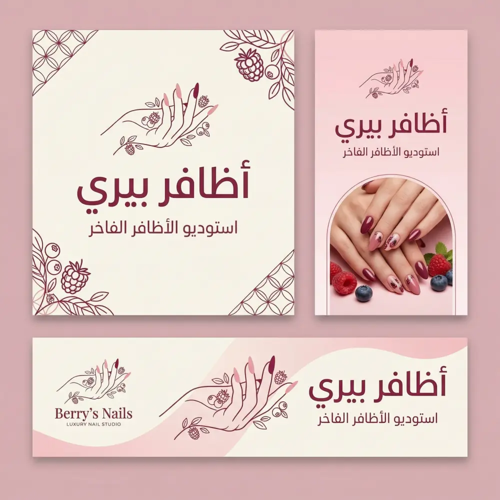 هصمملك براند كامل لمشروعك البيوتي بشكل جذاب وعصري