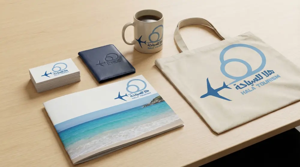 تصميم هوية بصرية متكاملة تشمل لوجو احترافي، ألوان وهوية البراند، خطوط، وتصميمات سوشيال ميديا مع ملف إرشادات للاستخدام.