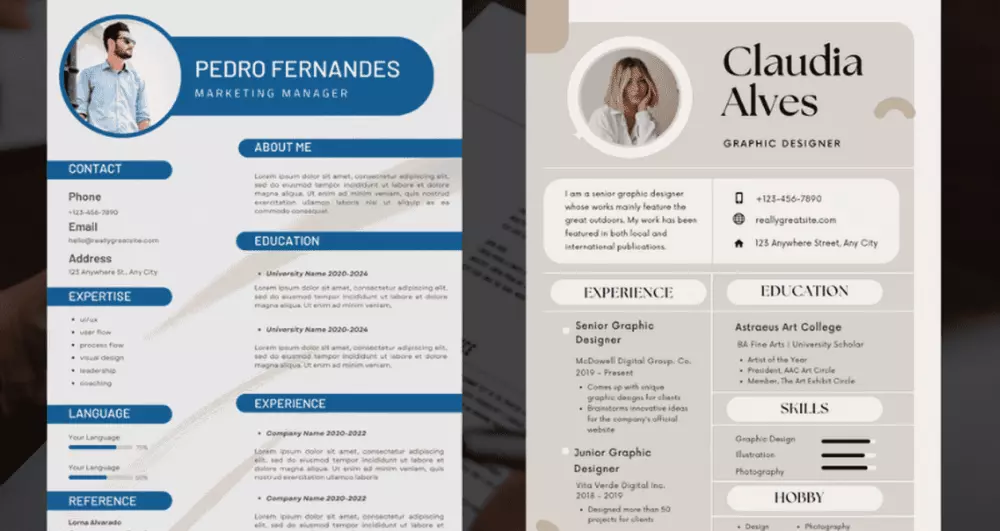 تصميم و كتابة السيرة الذاتية C.V في اقل وقت