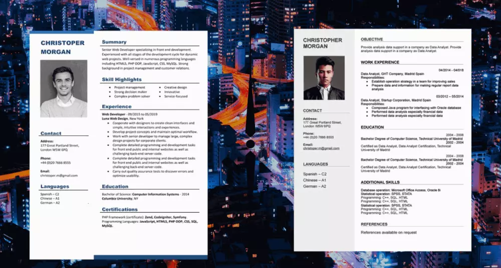 تصميم و كتابة السيرة الذاتية C.V في اقل وقت