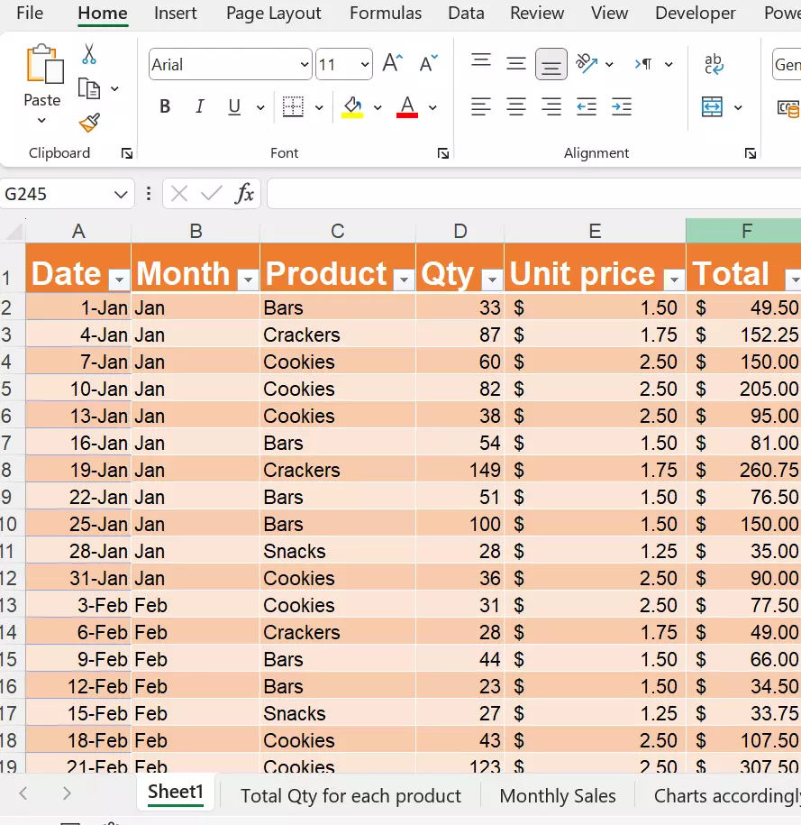 ادخال و فرز البيانات على الاكسل