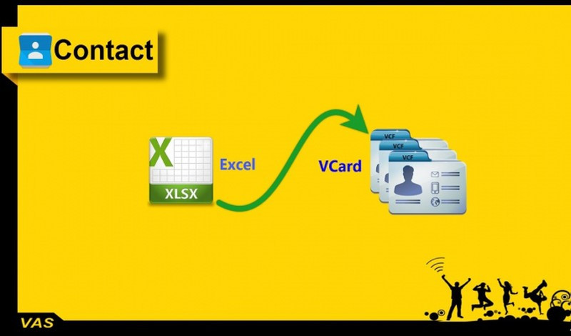 اقوم بتحويل ملفات Excel to vCard