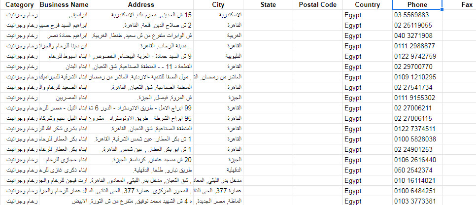اقوم بجلب معلومات عن جميع الشركات ولاى شريحه مستهدفه b2b