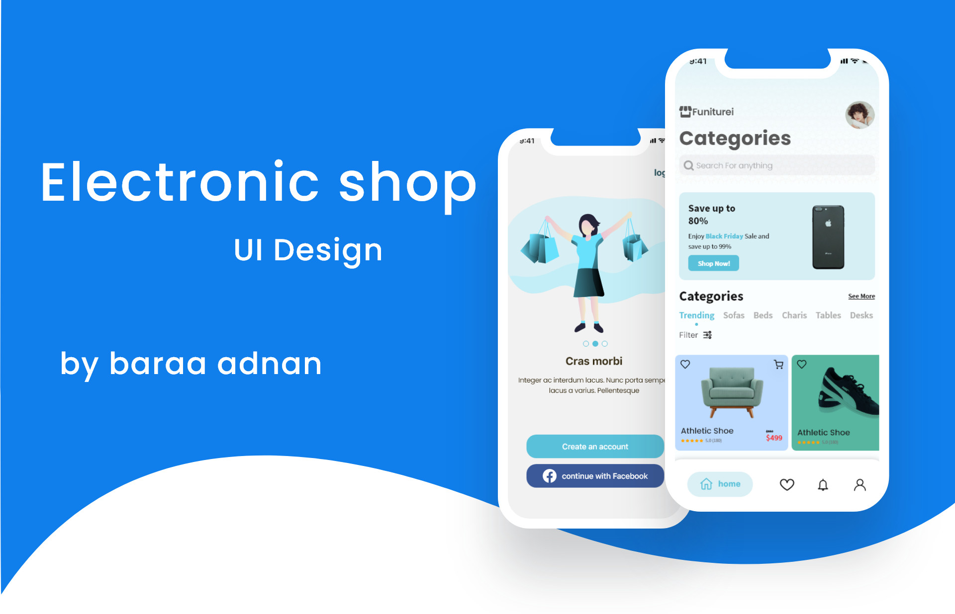 تصميم واجهات تطبيقات(Android,IOS) وويب بإحترافية عالية مقابل