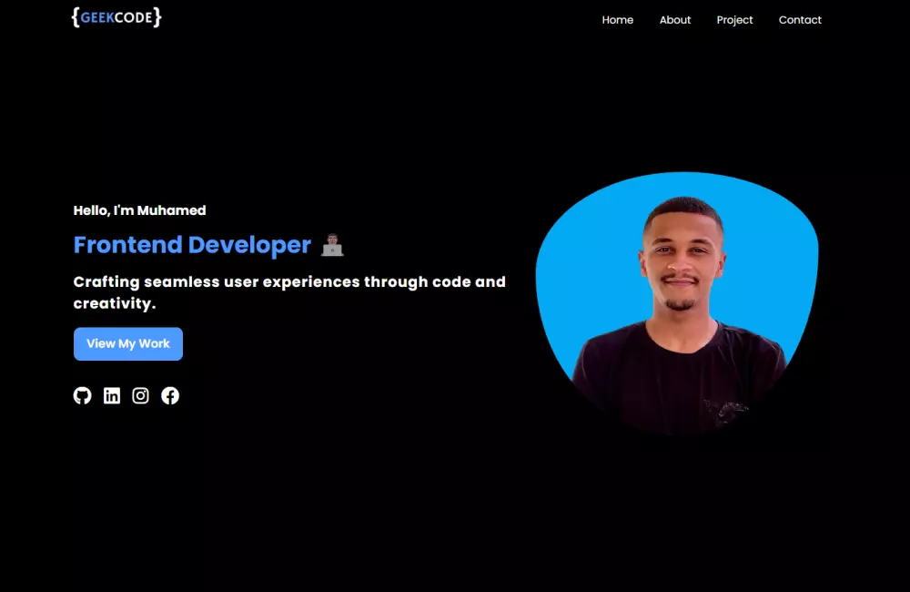 برمجة وتطوير موقع معرض اعمال شخصي HTML CSS JS