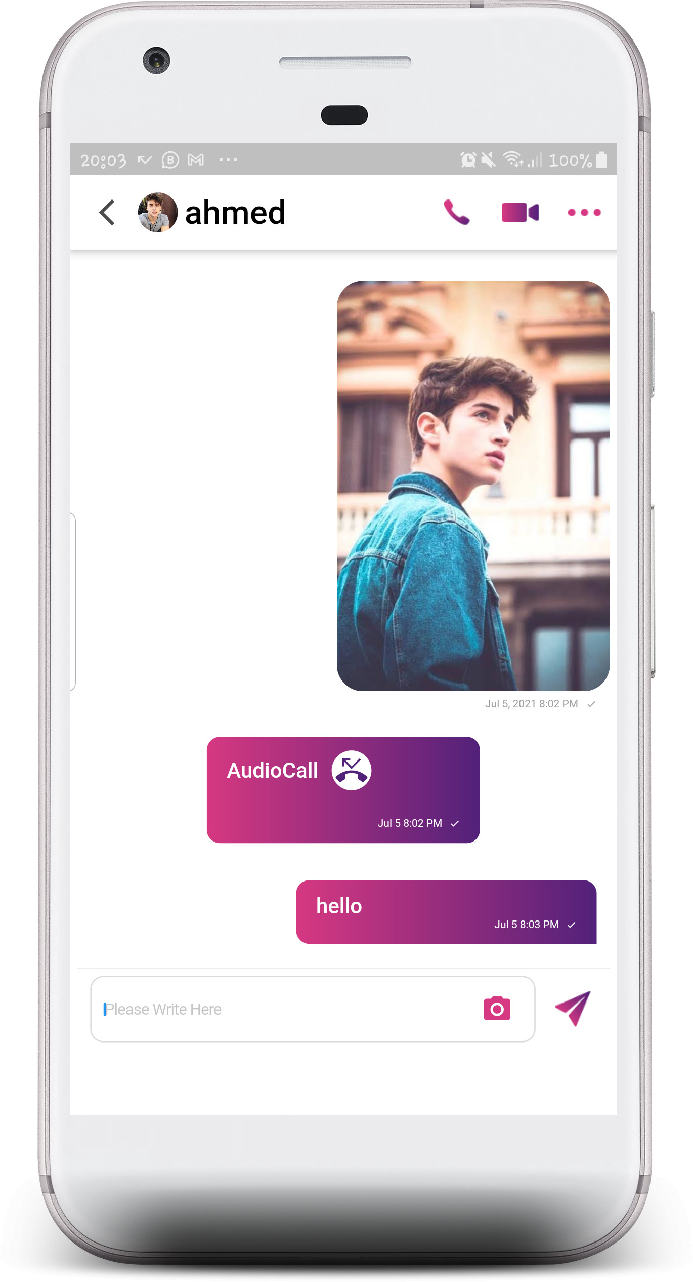 انشاء تطبيق شات لايف متكامل باستخدام فلاتر