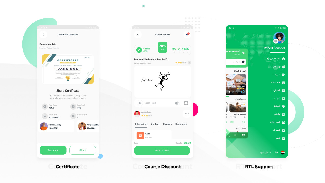 تصميم وبرمجة منصة تعليمية متكاملة