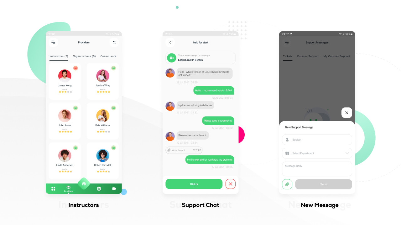 تصميم وبرمجة منصة تعليمية متكاملة