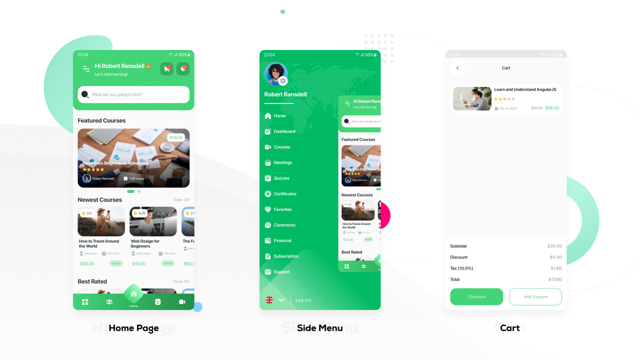 تصميم وبرمجة منصة تعليمية متكاملة