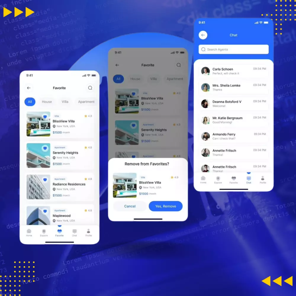 تصميم منصة بيع عقارات متكامله