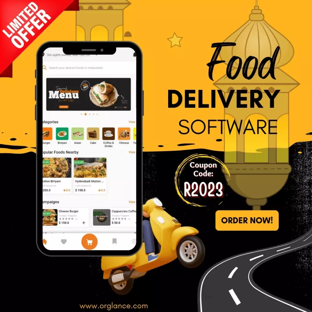 برمجه منصه توصيل طعام متكامله لجميع الانظمه