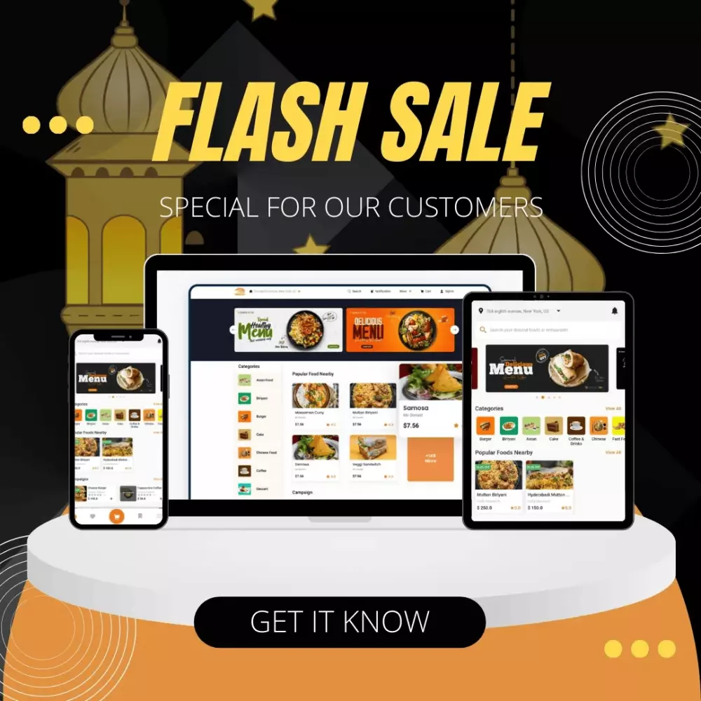 برمجه منصه توصيل طعام متكامله لجميع الانظمه