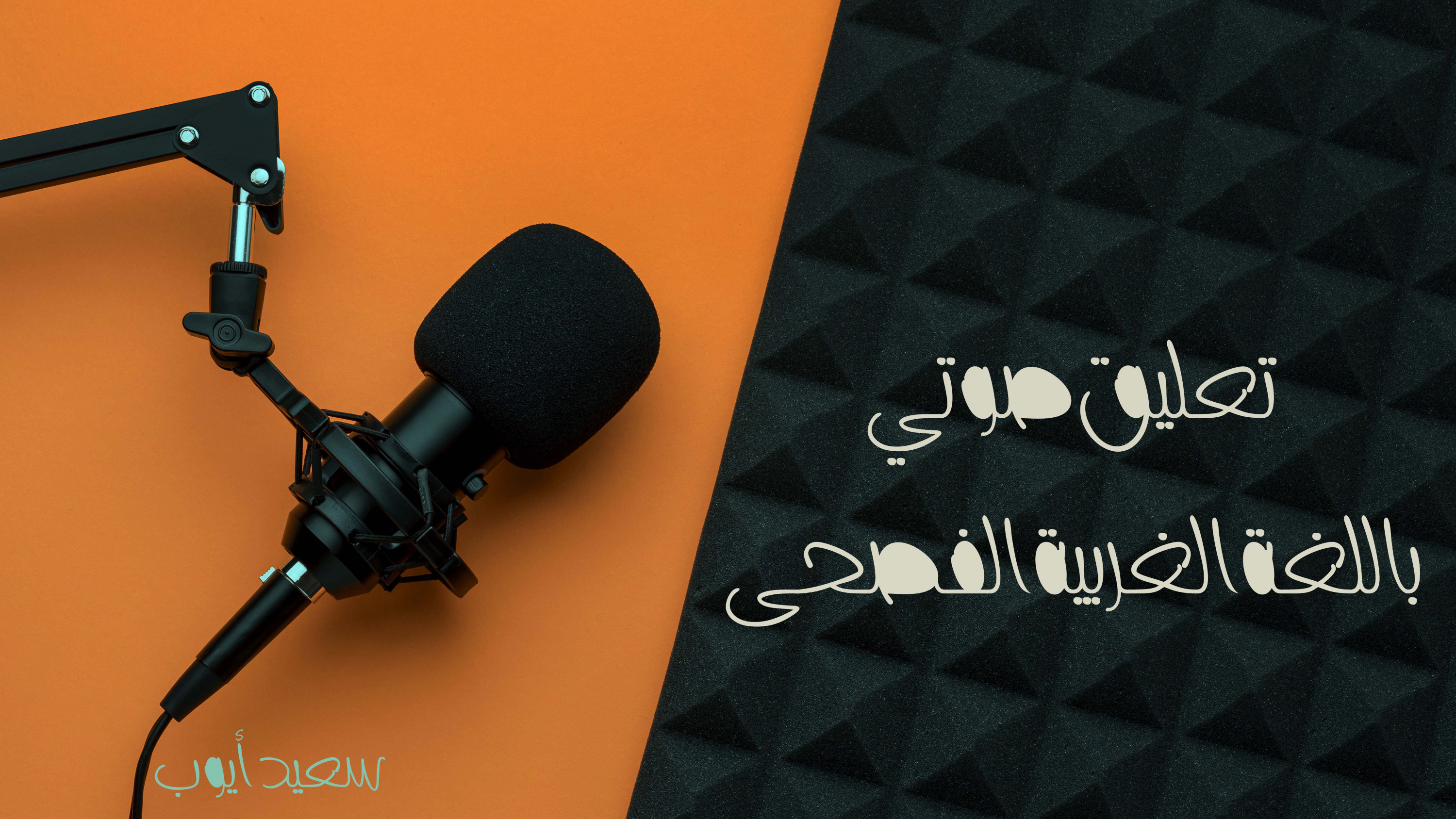 تعليق صوتي باللغة العربية الفصحى وثائقي كان أم اخباري...
