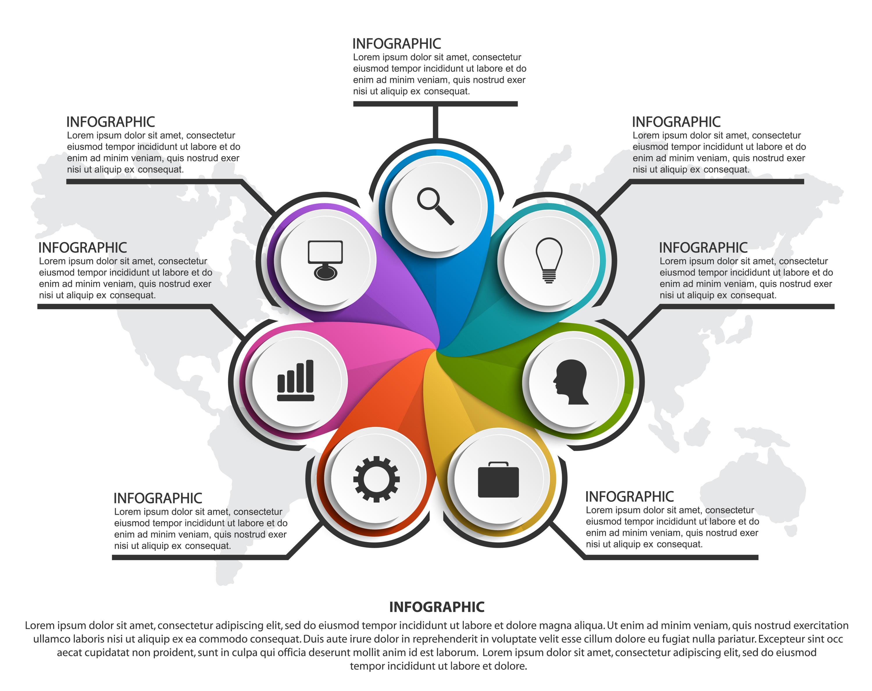 انفوجرافيك مميز بدقة عالية (التسليم في خلال يوم)