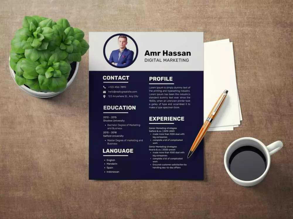 تصميم السيرة الذاتية - CV Maker