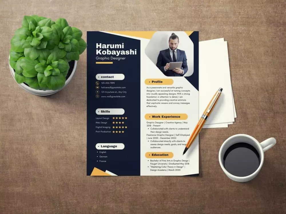 تصميم السيرة الذاتية - CV Maker