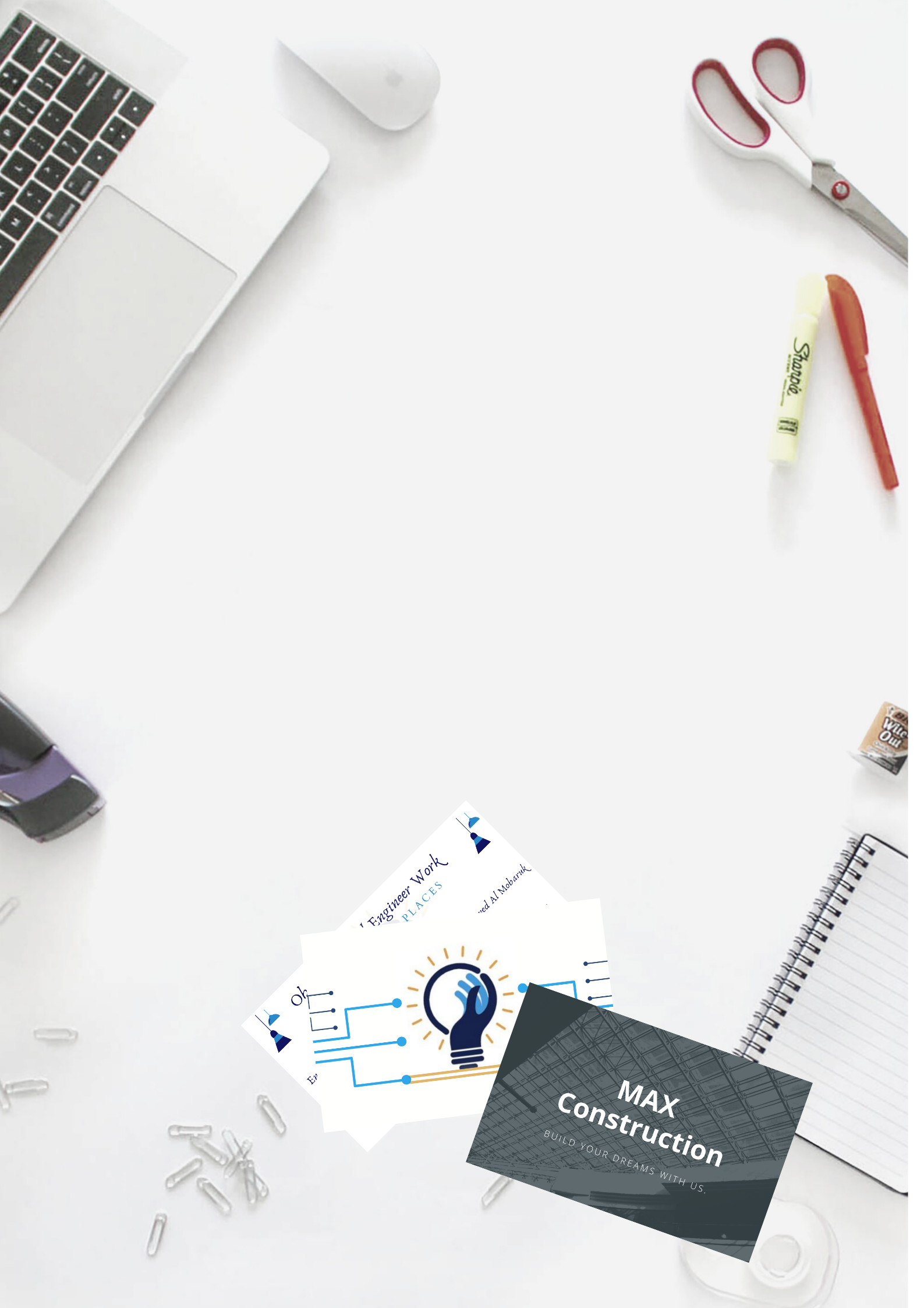 تصميم بطاقة عمل إحترافية