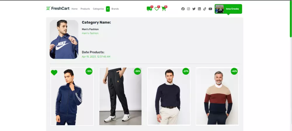 موقع ويب متكامل للتجارة الإلكترونية