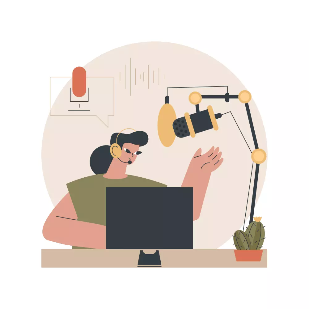 تعليق صوتي لنص أو لمقطع فيديو 200 كلمة