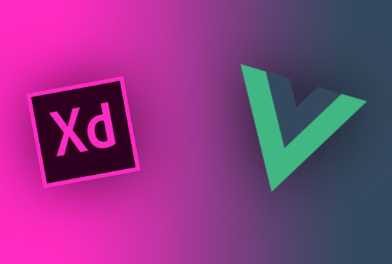 سوف اقوم بتحويل موقع الخاص بك من adobe xd الى html css js تحت اطار العمل VUEJS