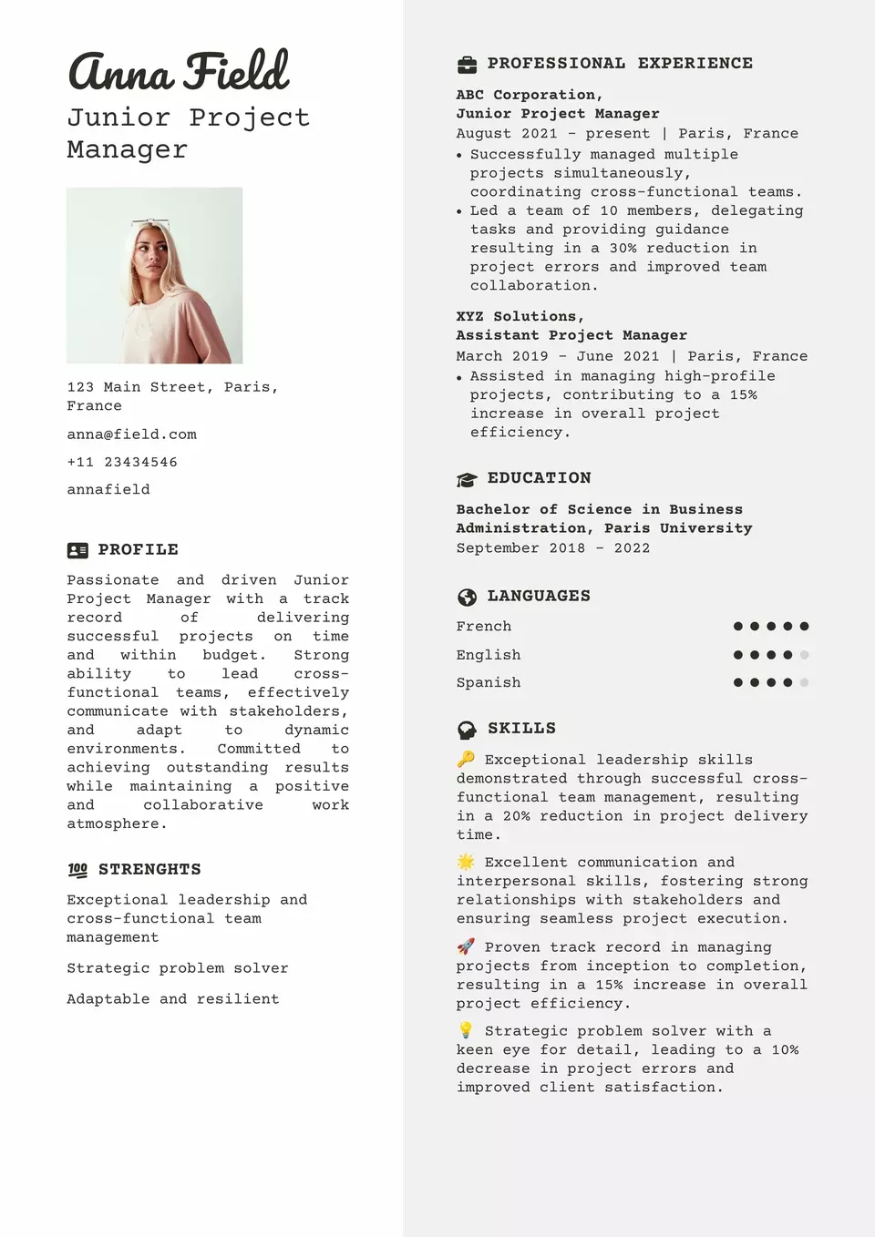 تصميم سيرة ذاتية CV بشكل احترافي وجذاب  واضافة روابط فعالة خاصه بك