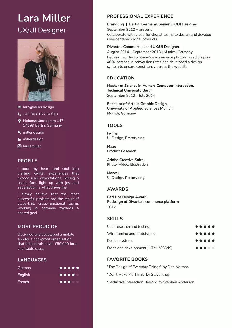 تصميم سيرة ذاتية CV بشكل احترافي وجذاب  واضافة روابط فعالة خاصه بك