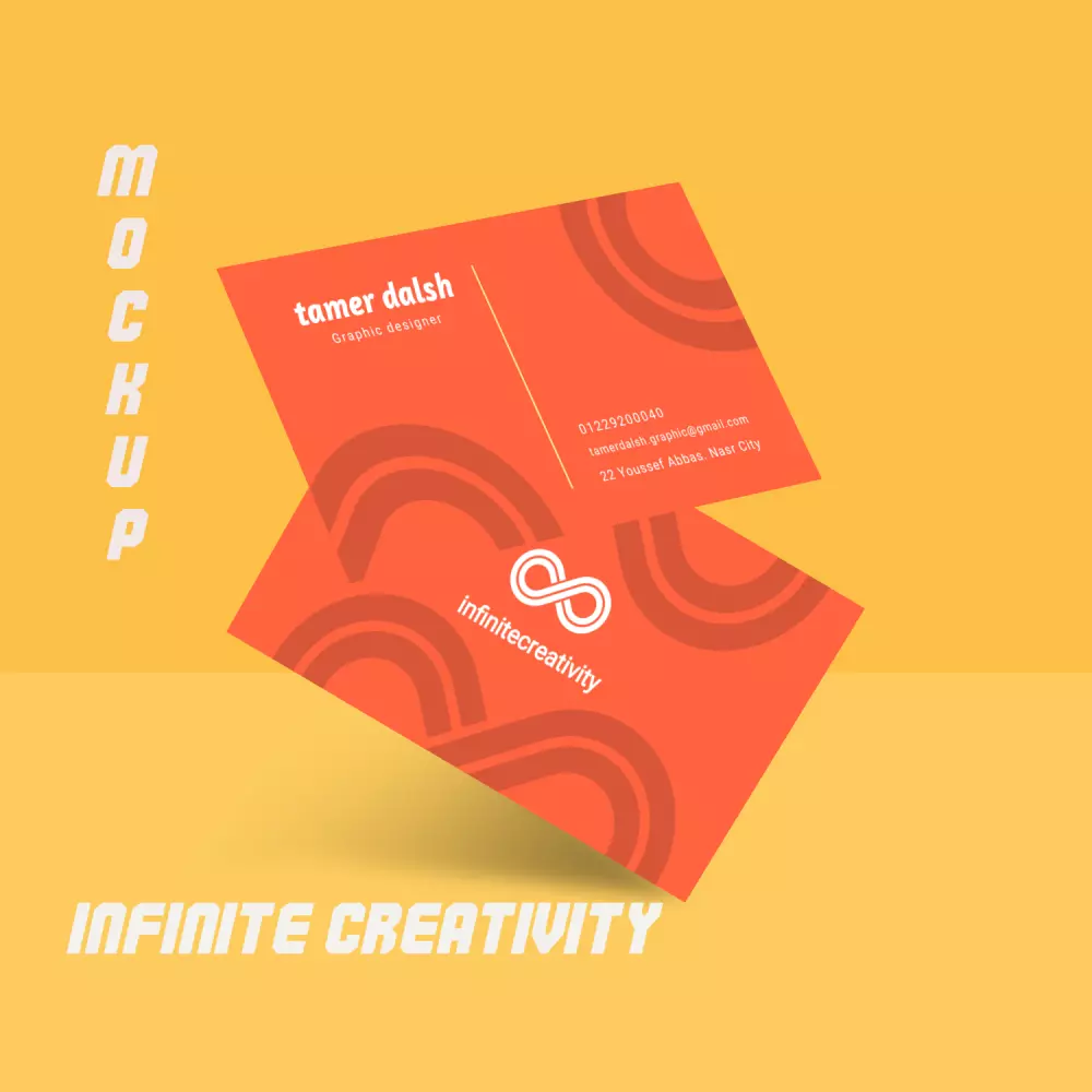 تصميم بزنس كارد إحترافي  بشكل عصري Business card