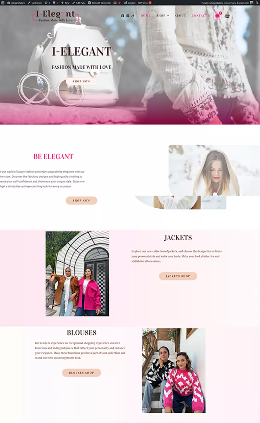 انشئ موقعك او متجرك الاكتروني بشكل متكامل واحترافي