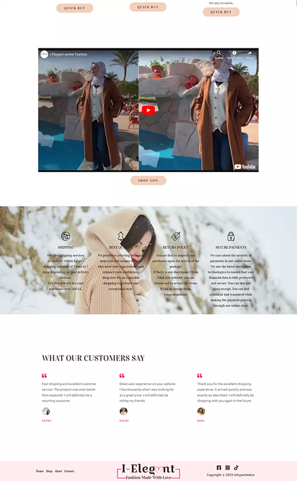 انشئ موقعك او متجرك الاكتروني بشكل متكامل واحترافي