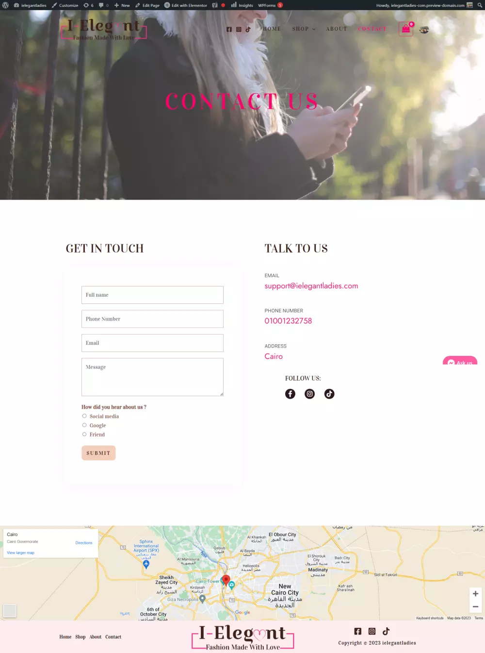 انشئ موقعك او متجرك الاكتروني بشكل متكامل واحترافي