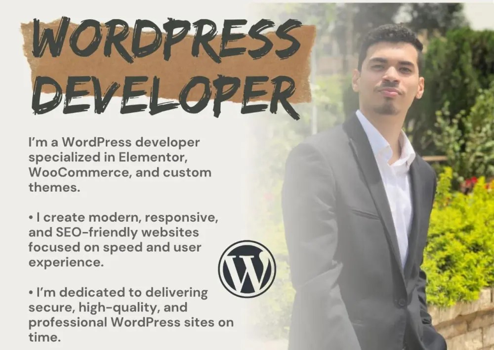 سأصمم لك موقع ووردبريس متكامل بتصميم عصري وتجربة استخدام مذهلة على جميع الأجهزة.