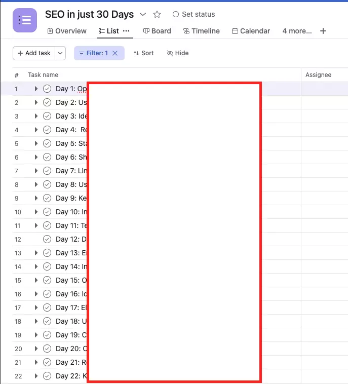 قالب ٣٠ يوم لتحسين ترتيب موقعك في غوغل