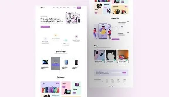 تصميم صفحة هبوط احترافية(landing page)
